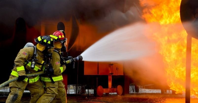 Bus Catches Fire